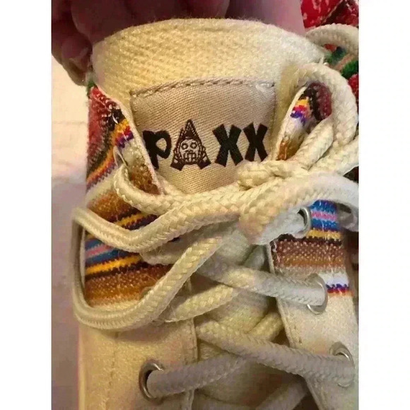 Paxx Shoes Handmade in Peru Alpaca Wool Linen Aztec South American Style Size 6 - Picture 8 of 10